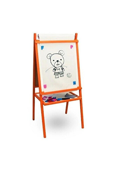 OEM Tablă magnetică dublă cu rolă de hârtie portocalie 3toysm