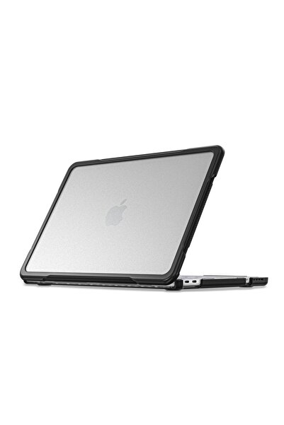 Tech-Protect Husă Velar MacBook Neo 13, Negru/Transparent Mat