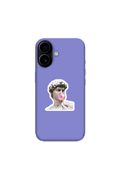 Other Apple Iphone 16 Bubble Purple Colored Silicone TPU Θήκη