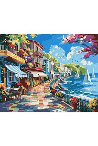 ideyka Set pictura pe numere, cu sasiu, Promenada, 40x50 cm