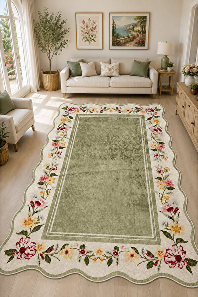 Chilai Home WES Makinede Yıkanabilir Kaymaz Taban Leke Tutmaz Dijital Salon H...