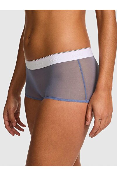 PINK Logolu Tül Boyshort Külot