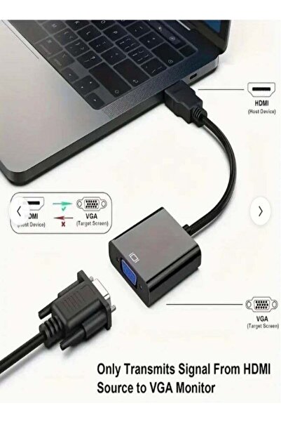 FUJISHKA محول HDMI إلى VGA مع صوت، مطلي بالذهب (ذكر إلى أنثى) للكمبيوتر، سطح المكتب، اللابتوب، شاشة الكمبيوتر، جهاز العرض، التلفزيون عالي الدقة