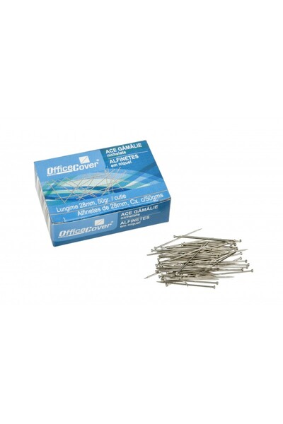MC Micostore Ace cu gamalie Office Cover, metalice, 28mm, argintii, cutie 50g