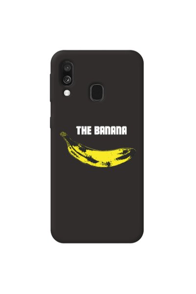 Other Samsung A40 The banana Black Colored Silicone TPU Θήκη