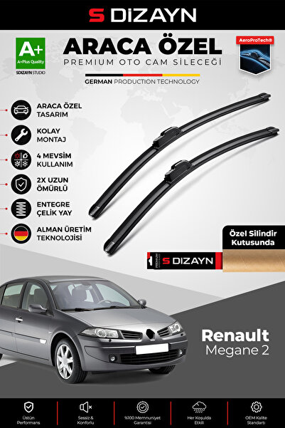 S Dizayn S-Dizayn Renault Megane 2 Ön Cam Silecek Seti 2002-2006 Premium Arac...