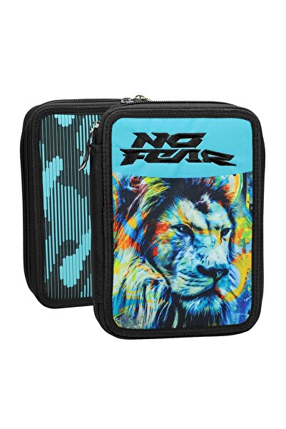 GİM Διπλής χωρητικότητας κασετίνα No Fear Fluo Lion 20x14x4εκ. 348-45100