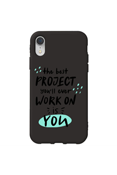 Other Apple iPhone Xr The Best Project Black Colored Silicone TPU Θήκη