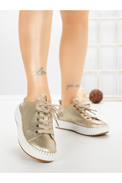 Buonarotti Women's gold sports shoes Galenia