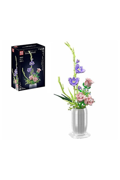 adar Set de constructie Flori in ghiveci, pentru copii 8+, constructie floral...