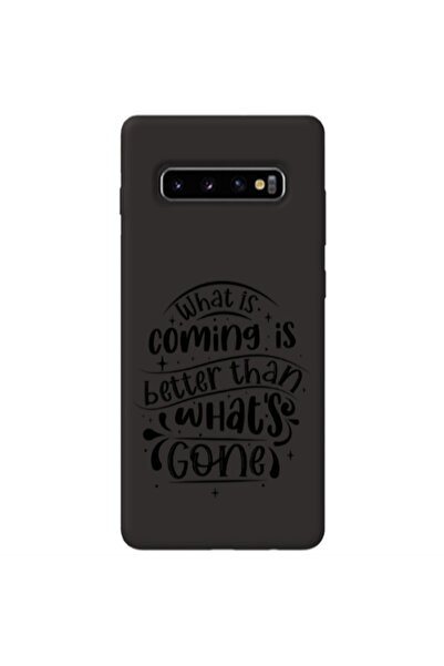 Other Samsung S10 What is coming Black Colored Silicone TPU Θήκη