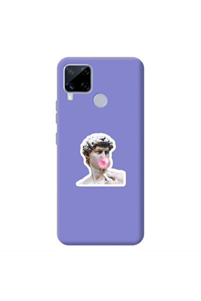 Other Realme C25S Bubble Purple Colored Silicone TPU Θήκη