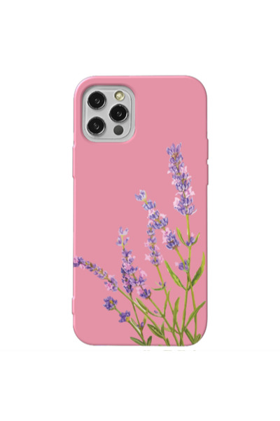 Other Apple iPhone 13 Pro Flowers 8 Pink Colored Silicone TPU Θήκη