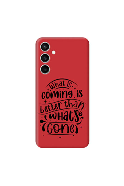 Other Samsung S24 Plus What is coming Red Colored Silicone TPU Θήκη