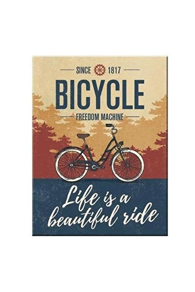Nostalgic Art Nostalgic-Art 14392-Achtung-Bisiklet-Güzel Ride, Mıknatıs 6 x 8...