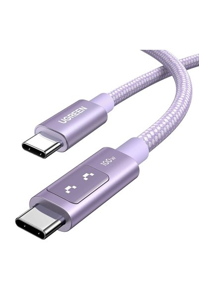 Ugreen Cablu Uno L509 USB-C la USB-C 100W 2m Mov