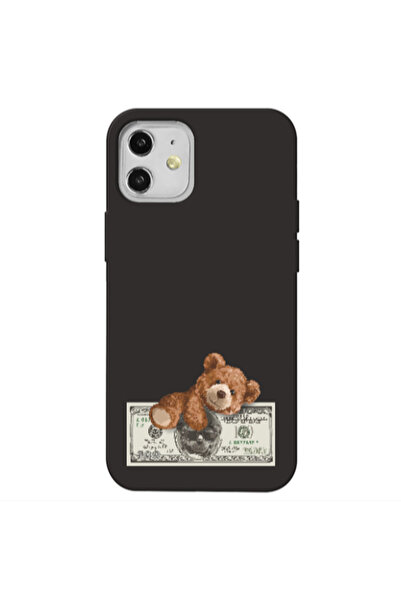 Other Apple iPhone 12 Money Style Black Colored Silicone TPU Θήκη