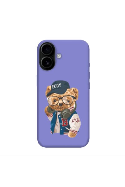 Other Apple Iphone 16 plus Enjoy Purple Colored Silicone TPU Θήκη