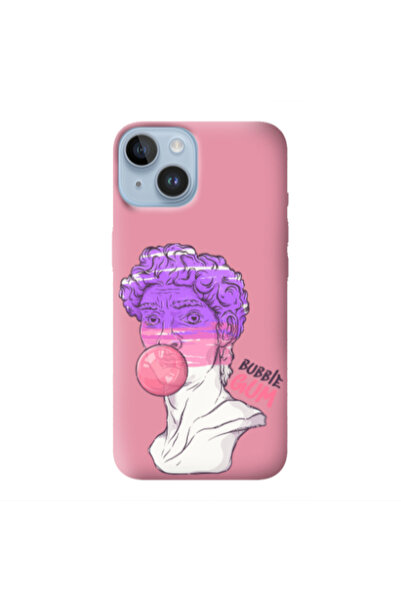 Other Apple iPhone 14 Plus Pin Bubble Pink Colored Silicone TPU Θήκη
