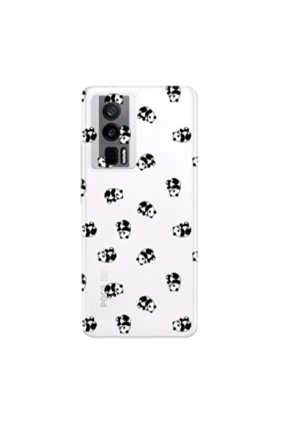Other Xiaomi Poco F5 Pro Small Pandas Transparent Silicone TPU Θήκη