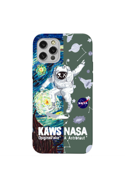 Other Apple iPhone 12 Pro Max Kaws Dark Green Colored Silicone TPU Θήκη