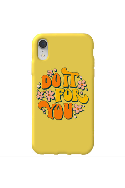 Other Apple iPhone Xr Do it For You Yellow Colored Silicone TPU Θήκη