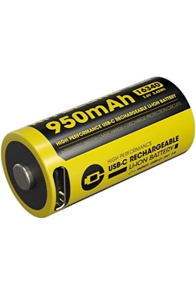 Nitecore Μπαταρία NL169R / RCR123A Επαναφορτιζόμενη 16340 Li-ion με 1 x Type-...