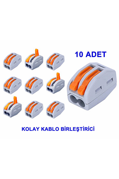 Roboyol Store 10 Adet 2 li Kolay Kablo Bağlantı Konnektörü