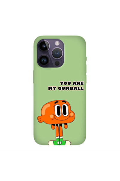 Other Apple iPhone 14 Pro Max You are my gumball Light Green Colored Silicone...