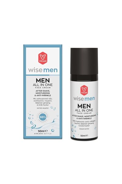 Wise Men | All in One Cream After-shave | Ενυδατική &amp; Αντιγηραντική 24ωρη...
