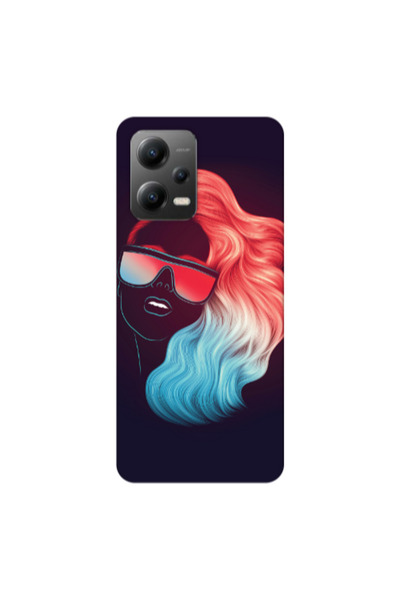 Other Xiaomi Poco X5 Girl with glasses Transparent Silicone TPU Θήκη