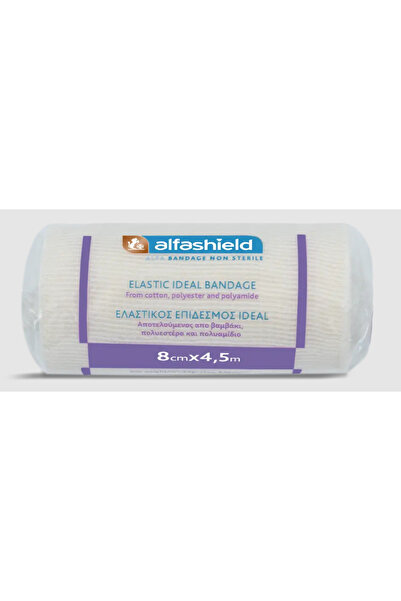 Alfashield | Ελαστικός Επίδεσμος Ideal Bandage 8cm x 4.5m | 1Τμχ