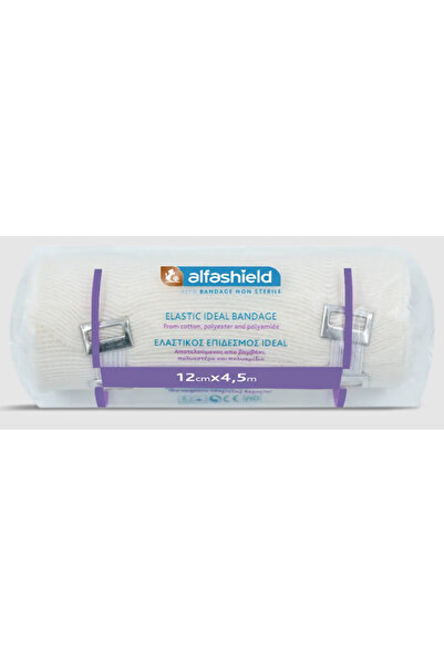 Alfashield | Ελαστικός Επίδεσμος Ideal Bandage 12cm x 4.5m | 1Τμχ
