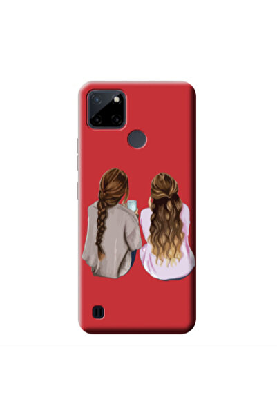Other Realme C25Y Friends Red Colored Silicone TPU Θήκη