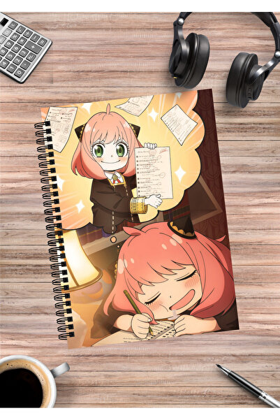 mertfigur Spy X Family Anya Yor Loid Forger Anime Spiral Notebook A5 (50 Sheets)