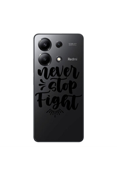 Other Xiaomi Redmi Note 13 4G Never stop fight Transparent Silicone TPU Θήκη