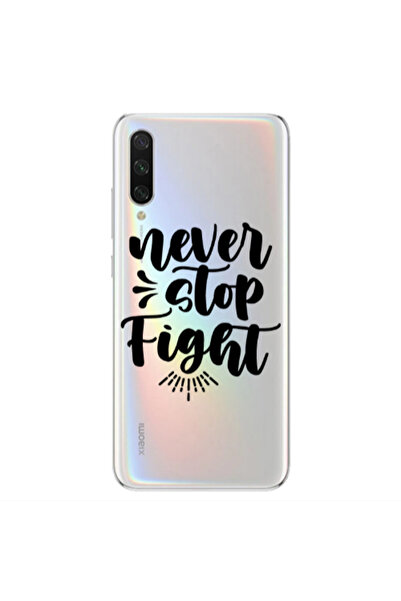 Other Xiaomi Mi 9 Lite Never stop fight Transparent Silicone TPU Θήκη