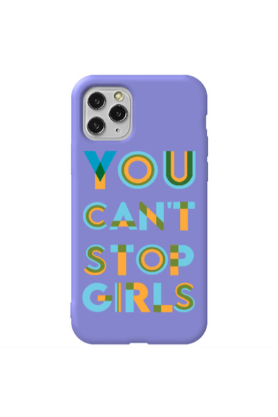 Other Apple iPhone 11 Pro You Cant Stop Girls Purple Colored Silicone TPU Θήκη