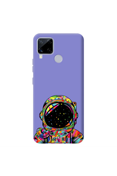 Other Realme C25S Astronaut 209 Purple Colored Silicone TPU Θήκη