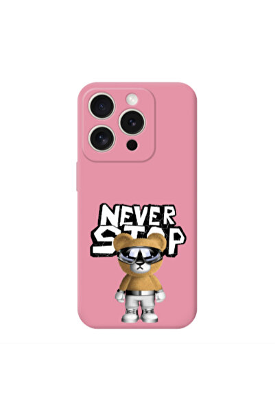 Other Apple Iphone 16 Pro Never stop Pink Colored Silicone TPU Θήκη