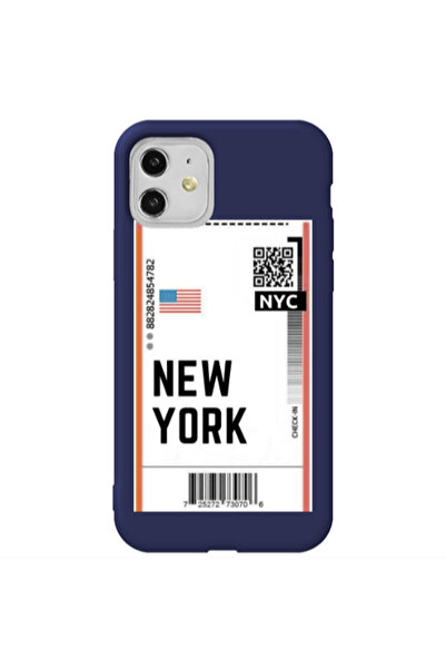 Other Apple iPhone 11 New York NYC Dark blue Colored Silicone TPU Θήκη