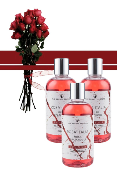 The Beauty Secrets 3 Pieces Rosa Italia Shower Gel 250ML