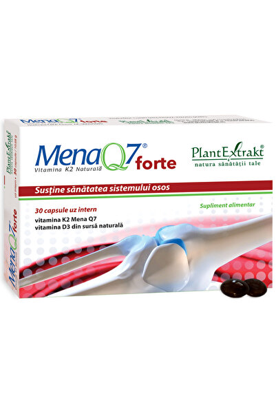 Plantextrakt Mena Q7 Forte Vitamina K2 Naturala 30cps