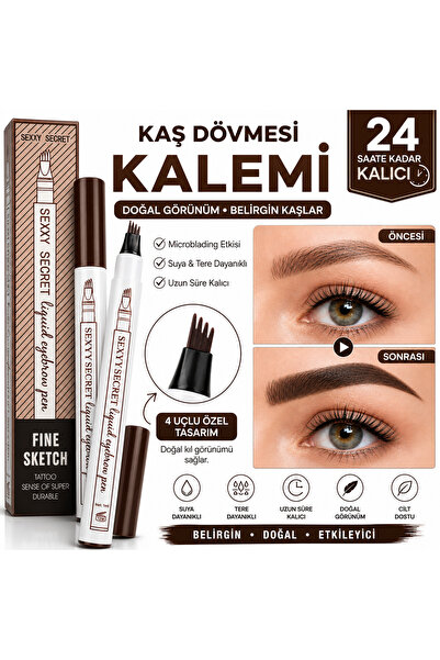ROWENAROSE Fine Sketch Kalıcı Kaş Kalemi - Kalıcı Makyaj - Suya Dayanıklı Koy...