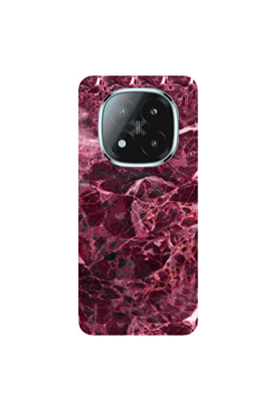 Other Xiaomi Redmi Note 14 Pro + 5g Marble Cherry Transparent Silicone TPU Θήκη