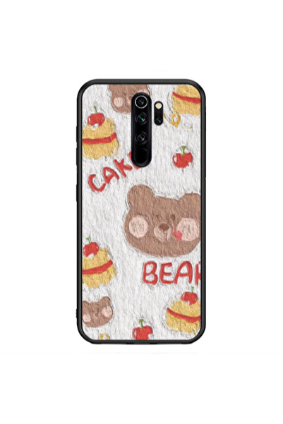 Other Xiaomi Redmi Note 8 Pro Cake Bear Black Glossy Θήκη