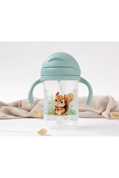 Kiokids Μπουκάλι με λαβή σε σχήμα σκίουρου 300ml. 6+M