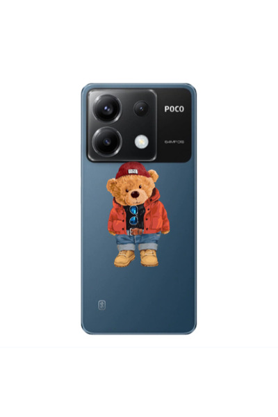 Other Xiaomi Poco X6 5G Bear in a hat Transparent Silicone TPU Θήκη