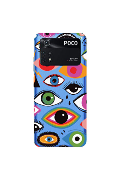 Other Xiaomi Poco M4 Pro 4G Colorful eyes Transparent Silicone TPU Θήκη