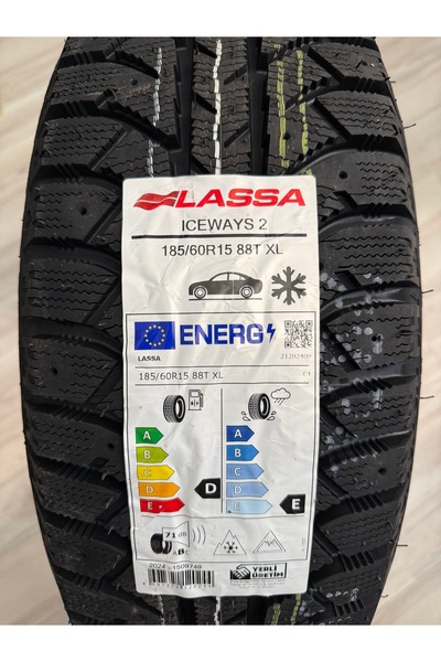 Lassa / 185/60R15 (ICEWAYS 2) 2026 KIŞLIK (1 ADET FİYATIDIR. EN AZ 2 ADET VER...
